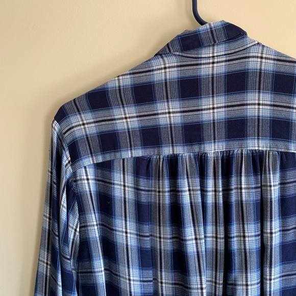 Madewell blue plaid checked button down shirt - Picture 7 of 7